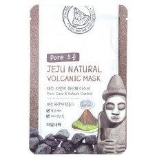 Очищающая тканевая маска с вулканическим пеплом Welcos Jeju Natural Volcanic Mask Pore Care & Sebum Control
